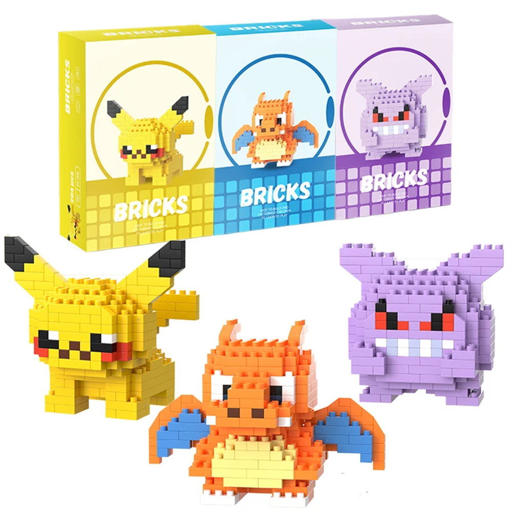 Lego Building Blocks - Pokemon Micro Building Blocks Pikachu Dragonite