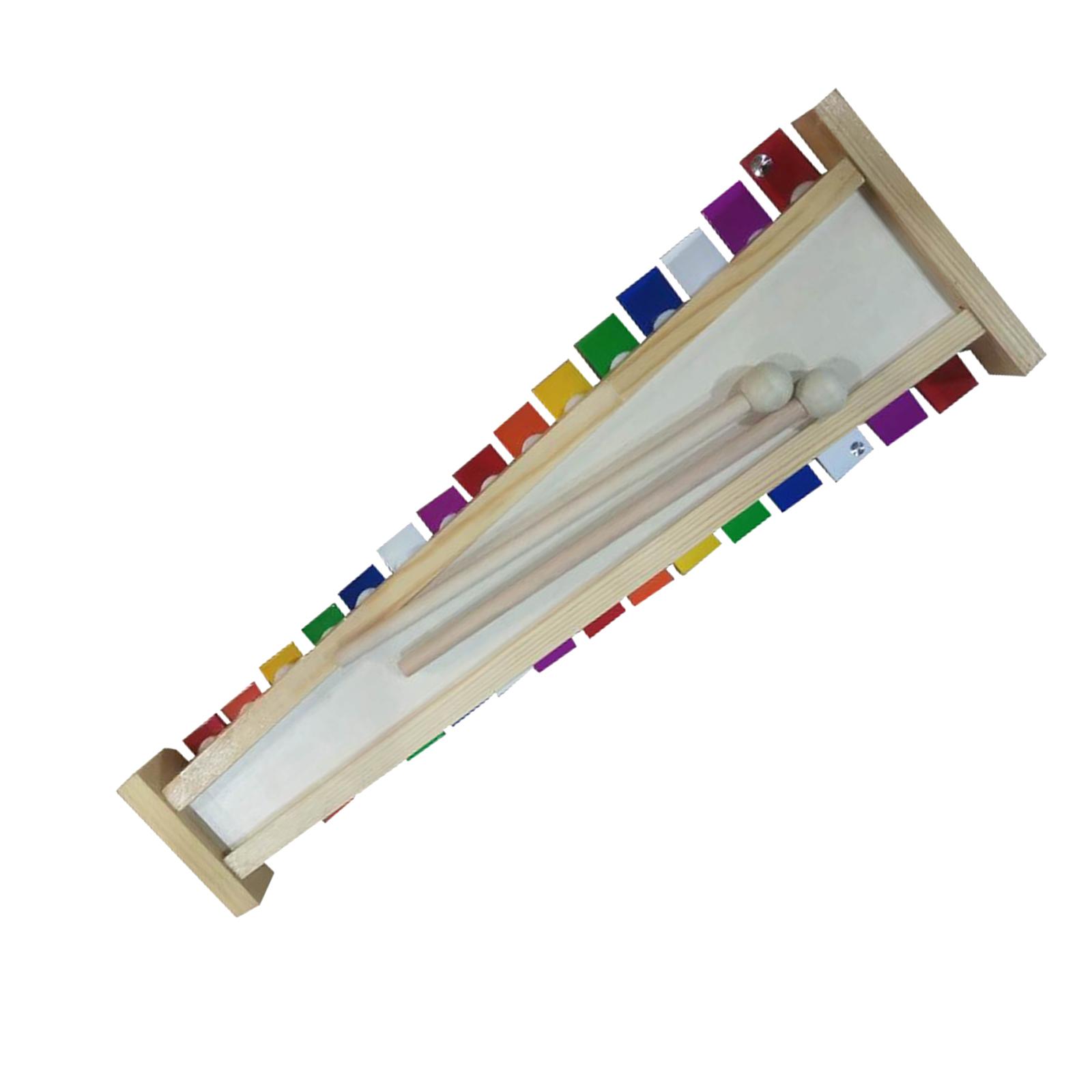 Kids Toys Xylophone - 15 Scale Xylophone Bell Hand Percussion