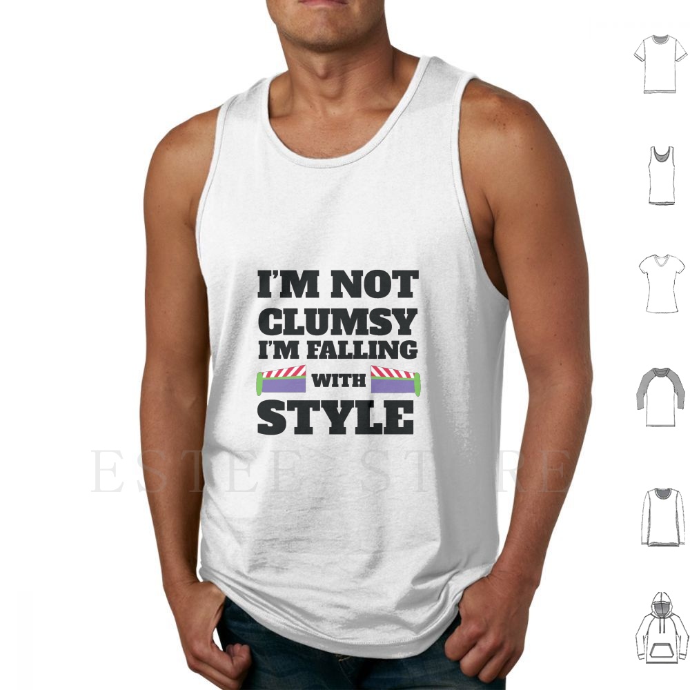 Clumsy Tank Tops Vest Sleevele - Kids Toys Vector ulasan dan harga