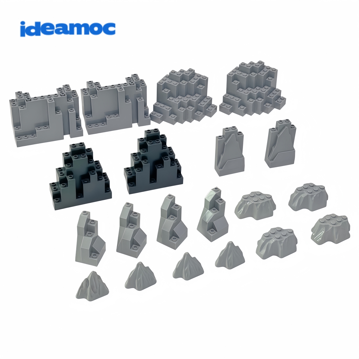 20Pcs Grey Rock Mountain Build - Kids Toys Brands ulasan dan harga
