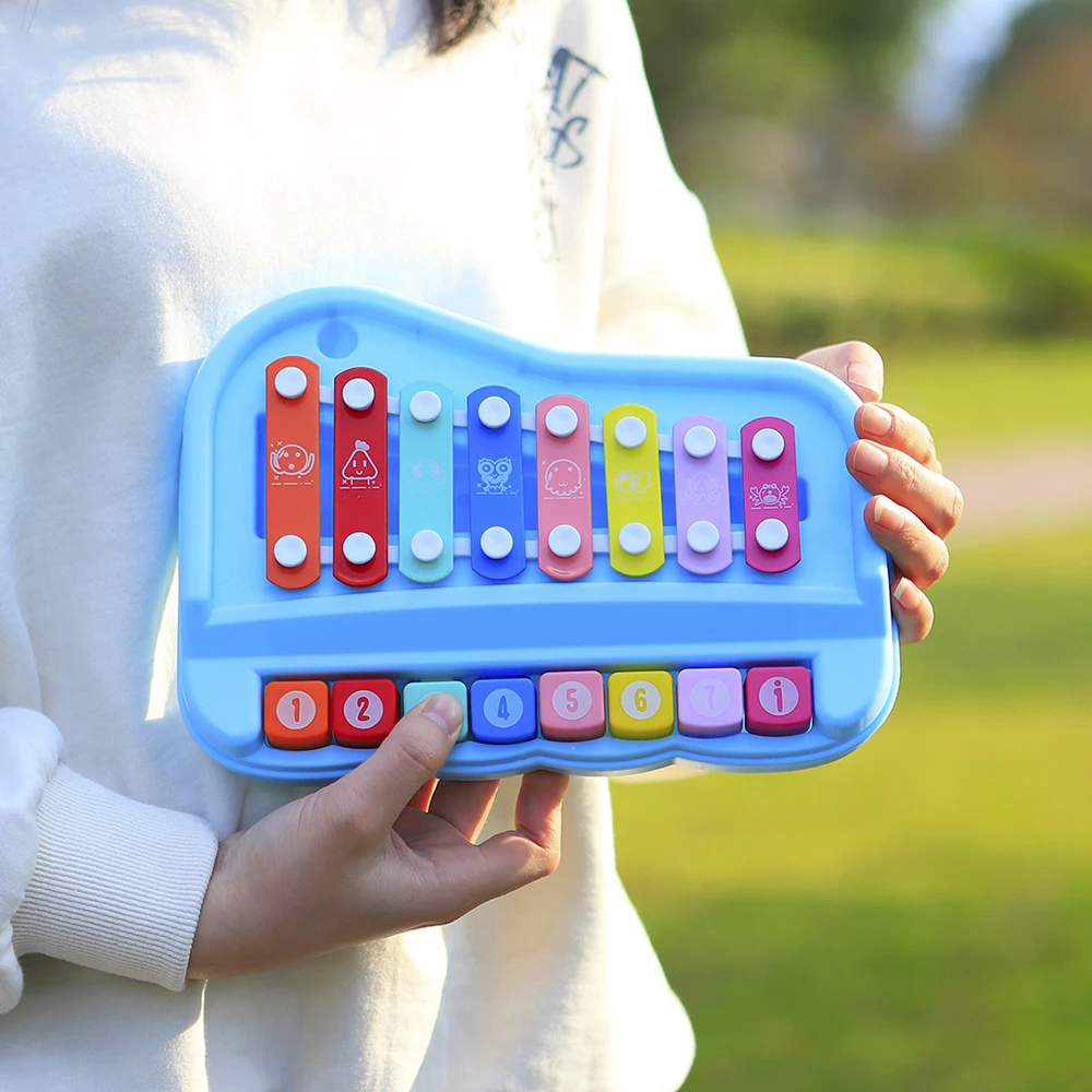 8 Tone Hand Percussion Instrum - Kids Toys Xylophone ulasan dan harga