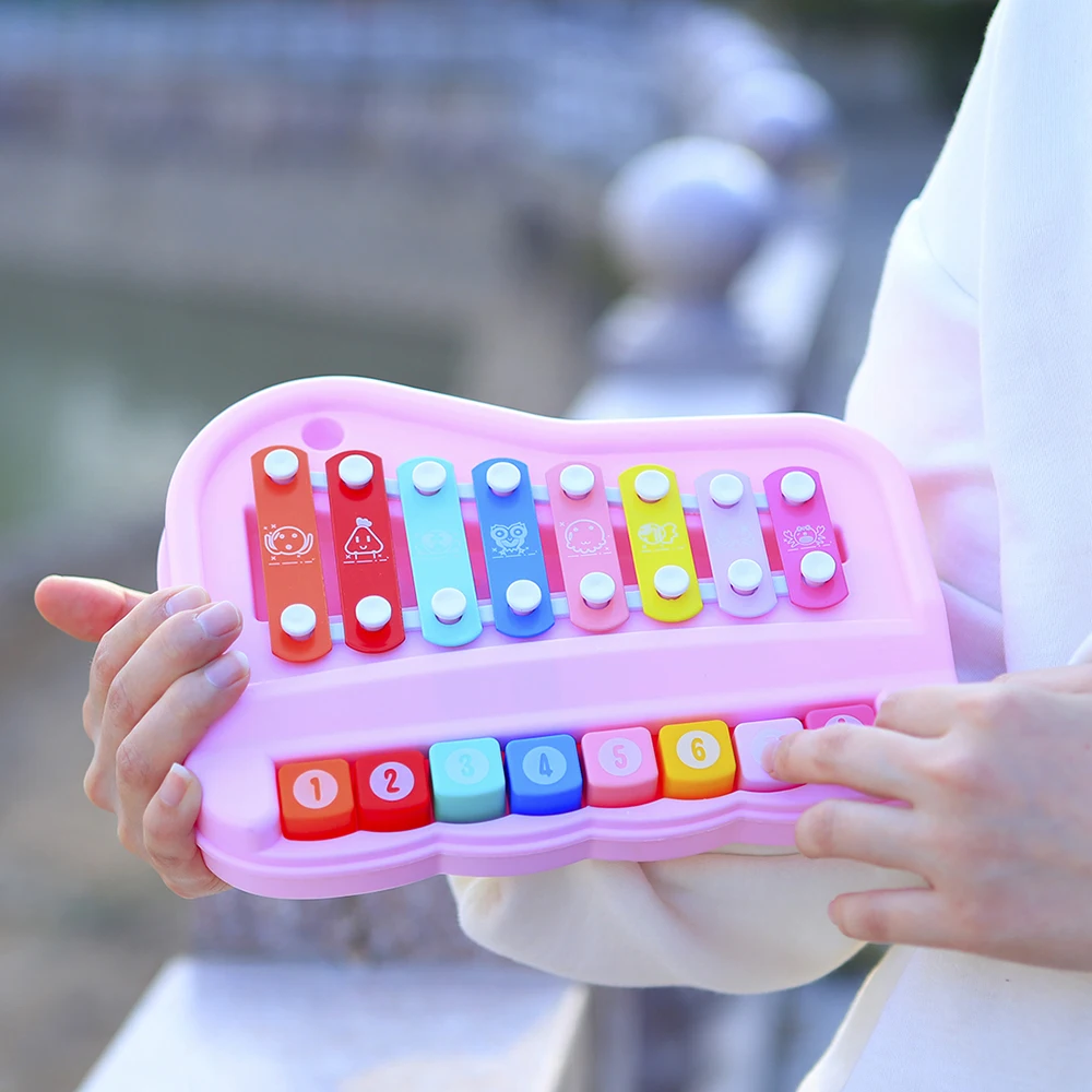 8 Tone Hand Percussion Instrum - Kids Toys Xylophone ulasan dan harga