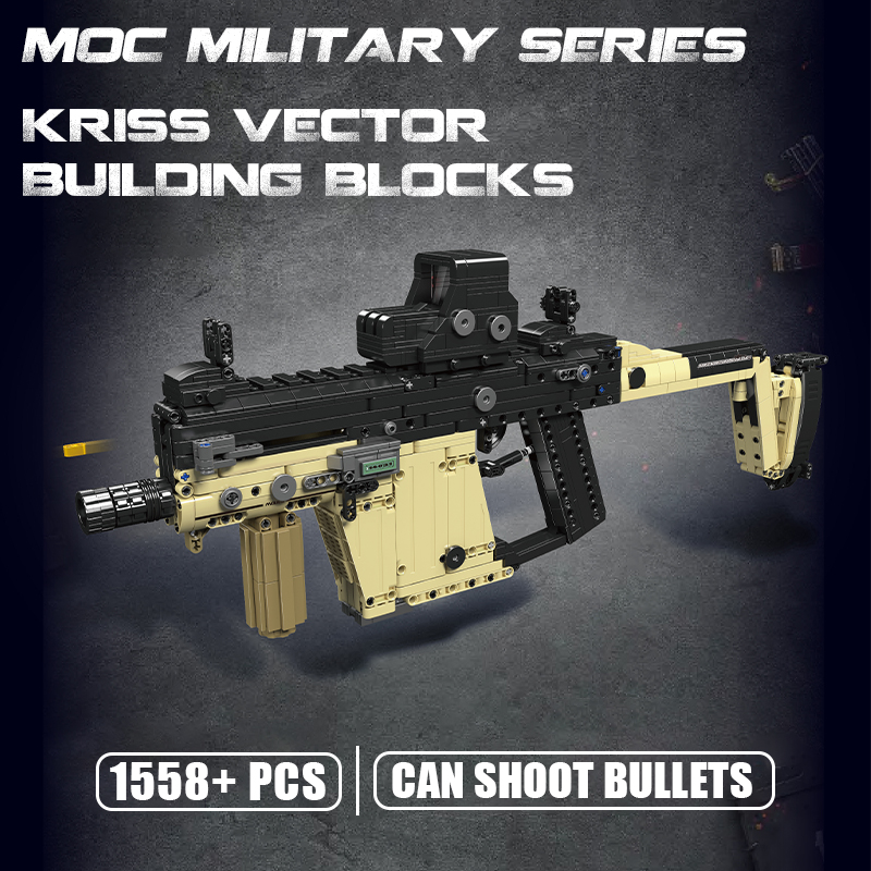 2024 MOC Military Series KRISS - Kids Toys Vector ulasan dan harga