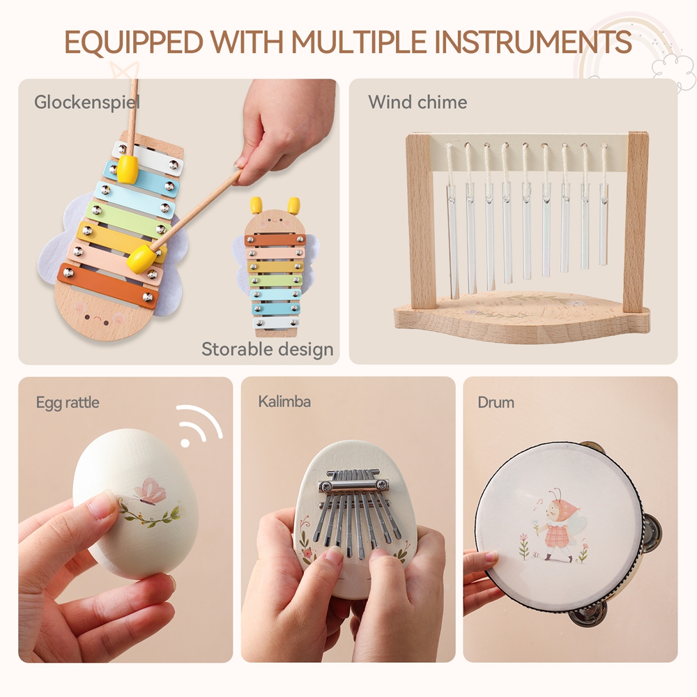 Music Toys Baby Wooden Montess - Kids Toys Xylophone ulasan dan harga
