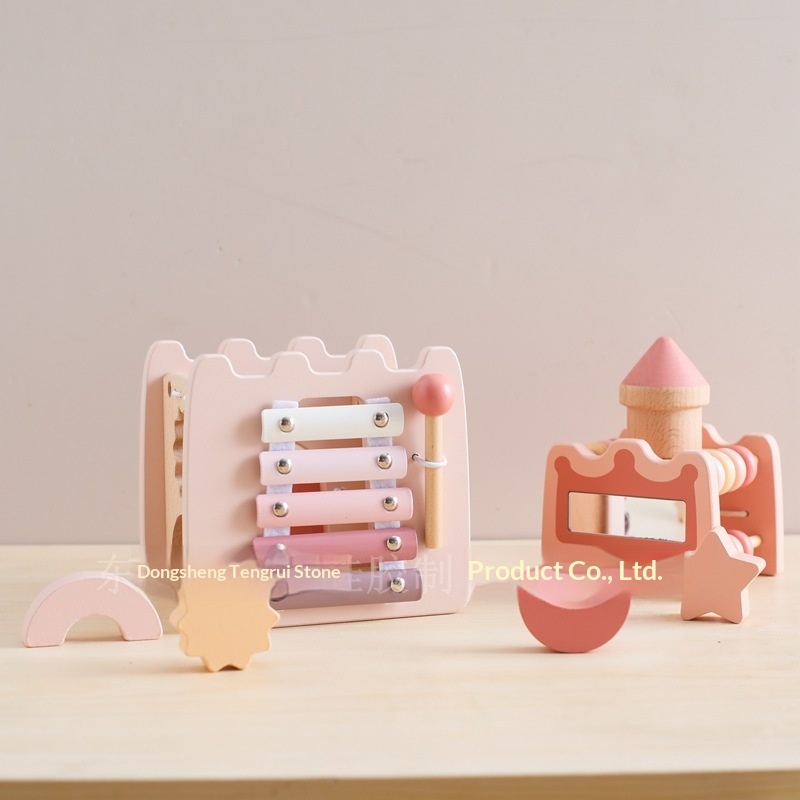 Wooden Castle 5 In 1 Activity  - Kids Toys Xylophone ulasan dan harga