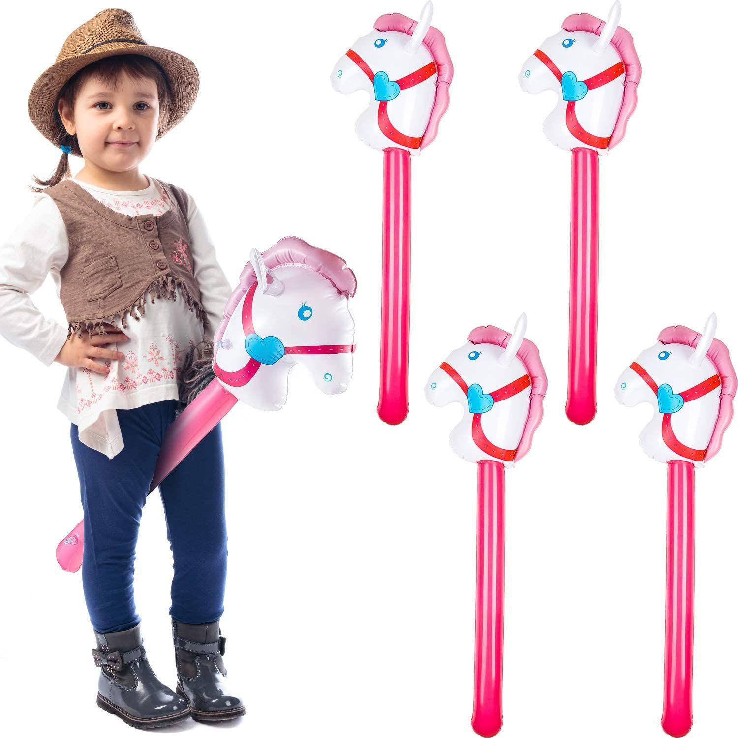 Inflatable Horsehead Stick Uni - Kids Toys Horse ulasan dan harga