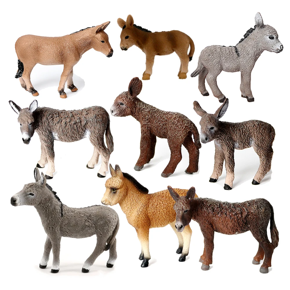 Donkey Model Toy Animals Figur - Kids Toys Horse ulasan dan harga