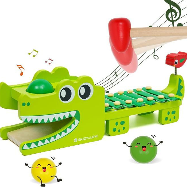 Montessori Wooden Crocodile Xy - Kids Toys Xylophone ulasan dan harga