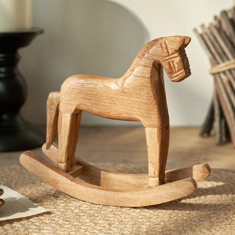 Wooden Crafts Rocking Horse St - Kids Toys Horse ulasan dan harga