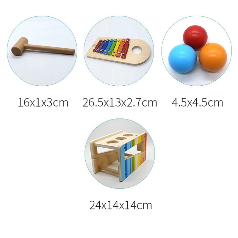 Pound & Tap Bench with Slide O - Kids Toys Xylophone ulasan dan harga